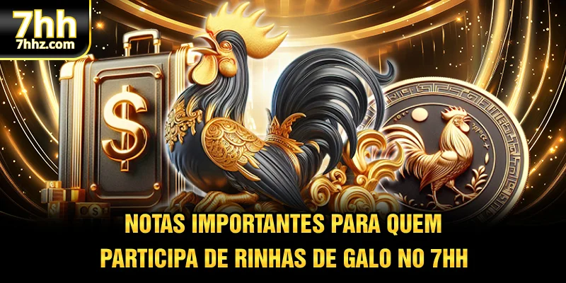 Notas importantes para quem participa de rinhas de galo no 7hh